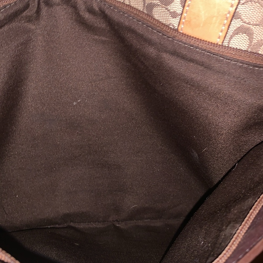 Coach Tan Double Strap Multi Pocket Tote Purse - Picture 15 of 15